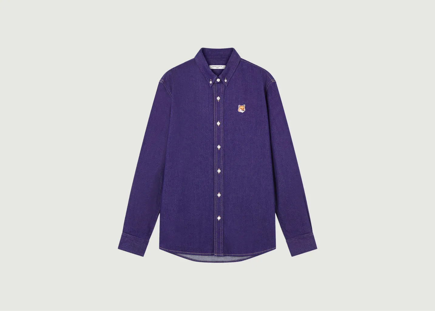 Chemise en jean casual Maison Kitsuné