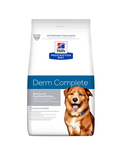 Hill's Prescription Diet Derm Complete Skin Care + Food Sensitivities Rijst&Ei - Hondenvoer