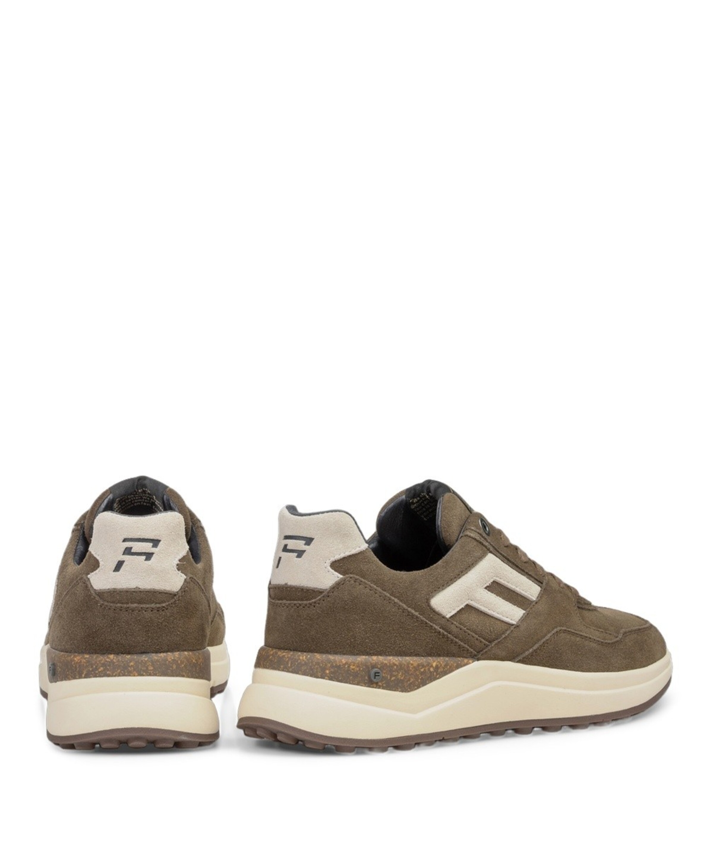 Floris van Bommel heren veterschoenen groen
