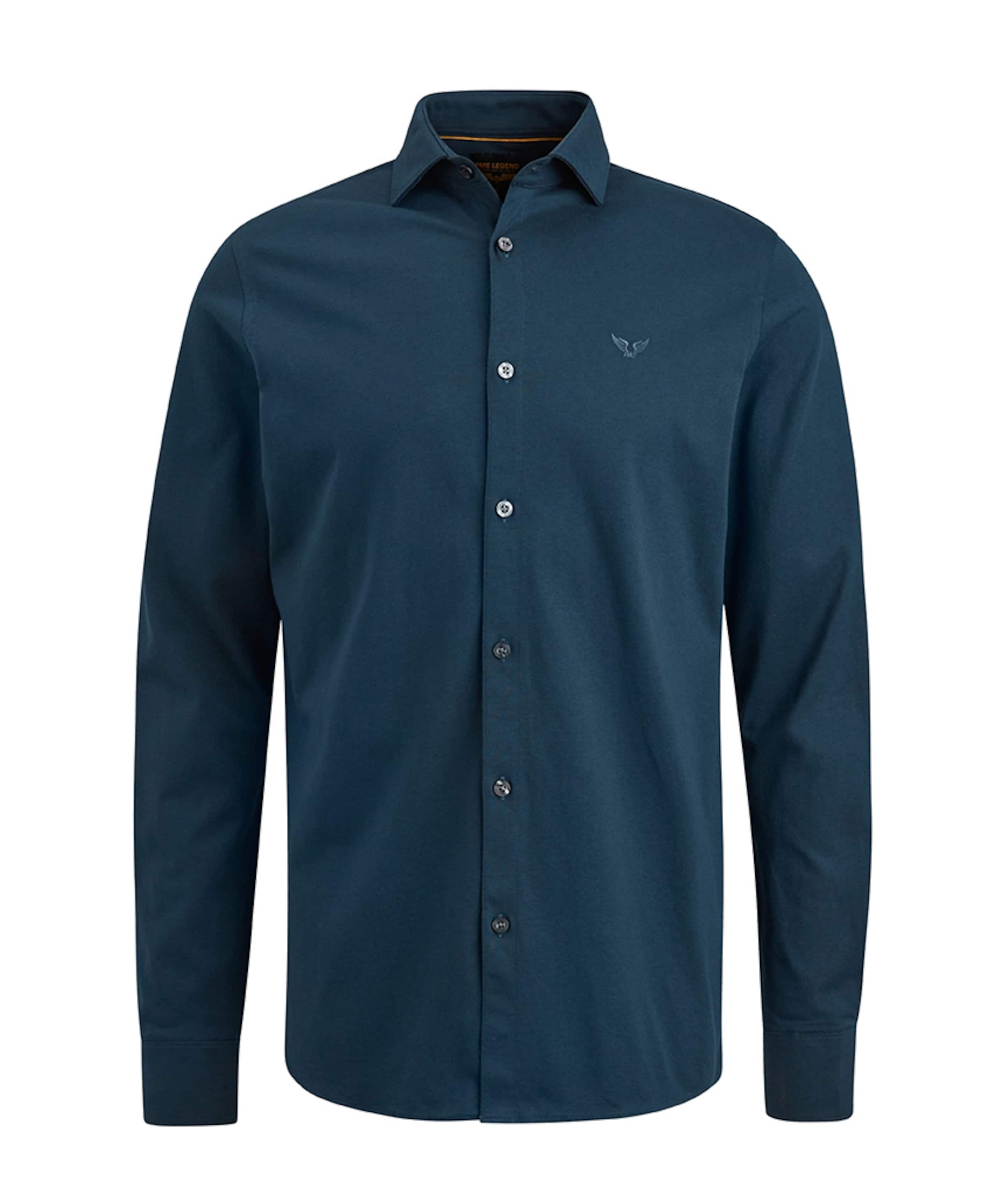 PME Legend Heren overhemd lange mouw blauw