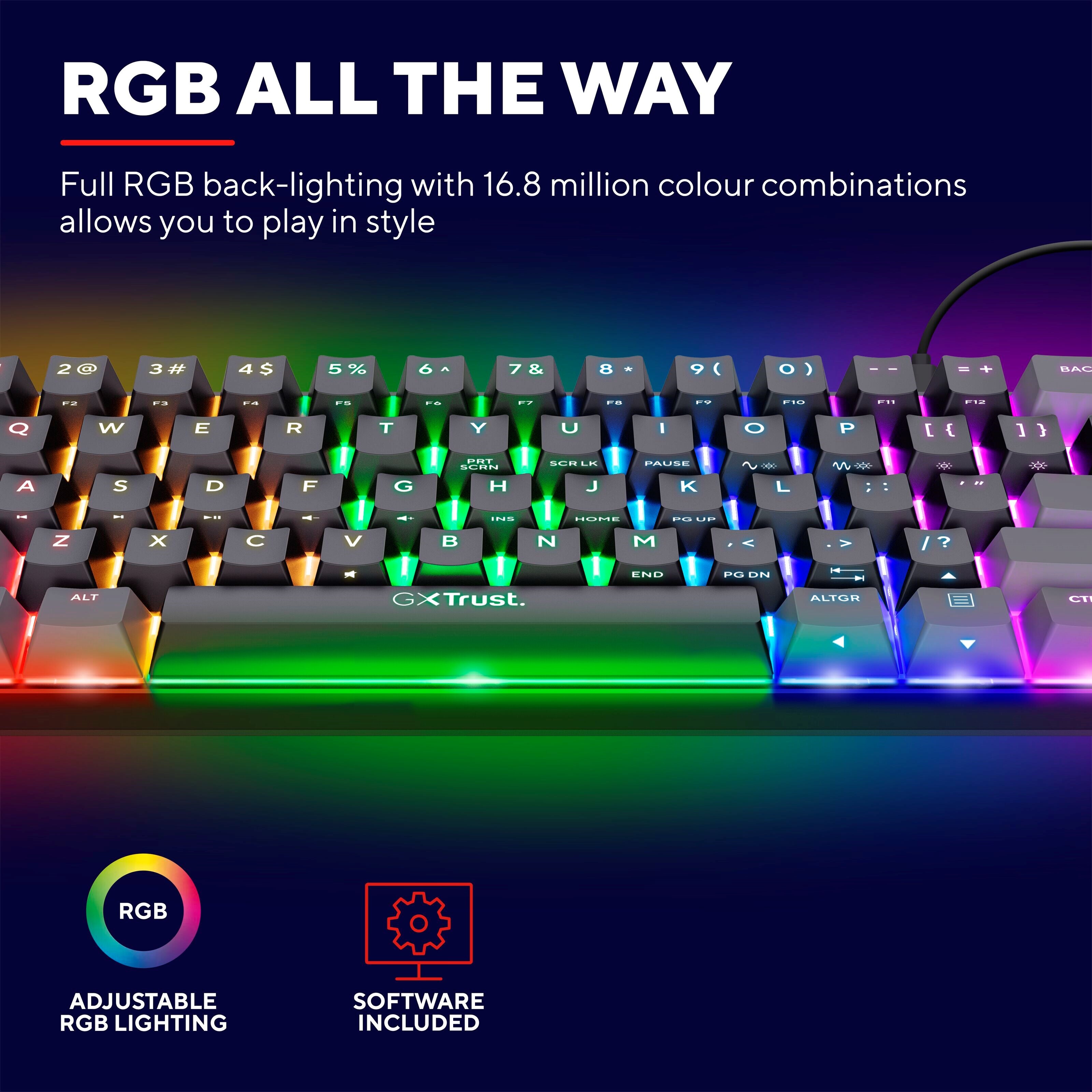 Trust Acira GXT867 Tastatur 60 %
