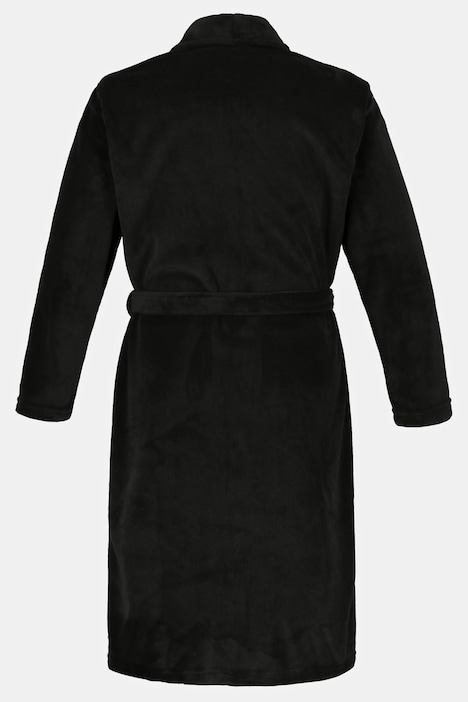 Bademantel, Homewear, Mikrofaser, Bindegürtel, bis 8XL