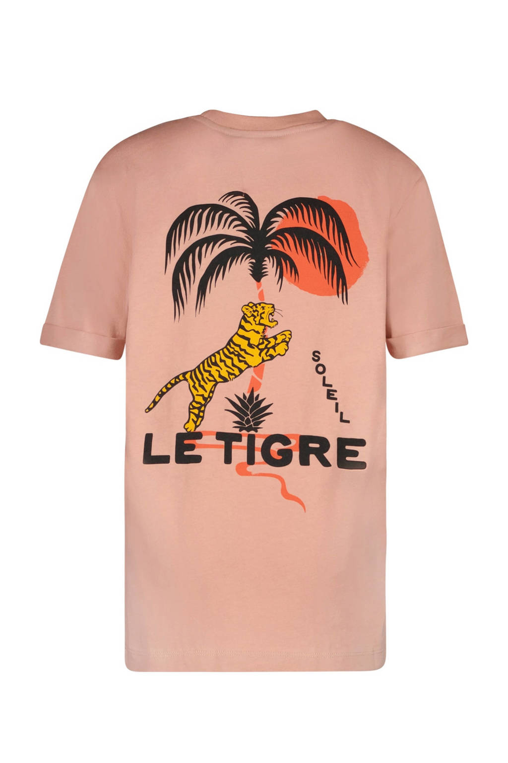 Cars T-shirt DRAYCO met backprint perzik