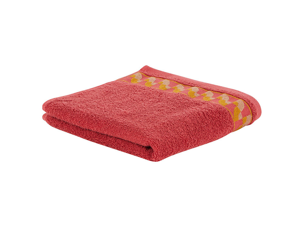 LENÇOL DE BANHO BARRA ACTUEL VERMELHO 450G 100X150CM