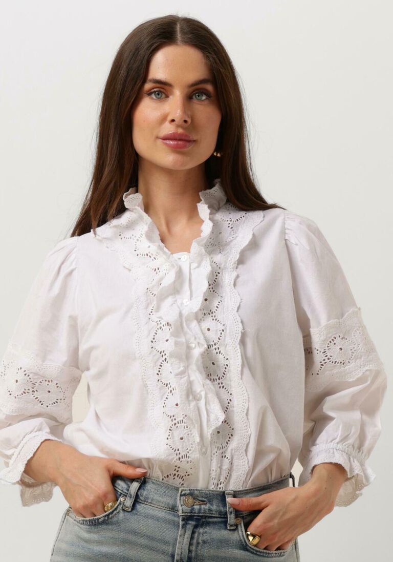 LOLLYS LAUNDRY witte lollys laundry blouse paviall shirt ls