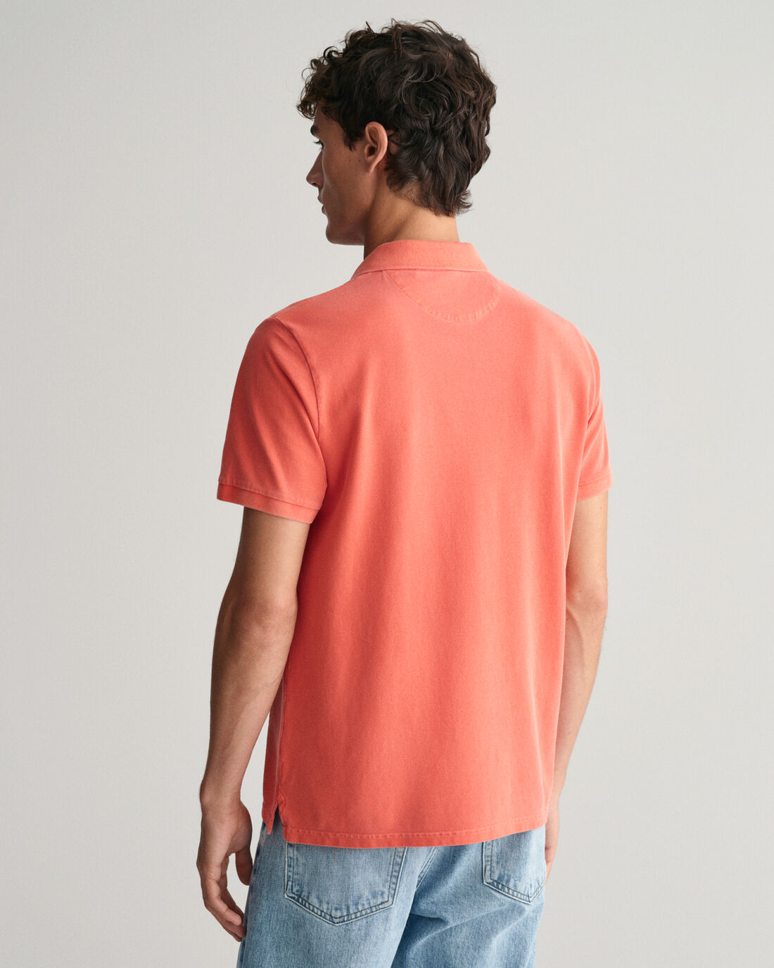 Sunfaded Pique Polo Orange