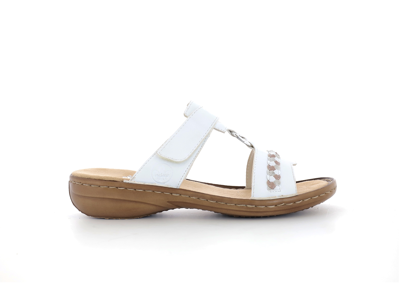 Rieker-60888 Synthétique Blanc