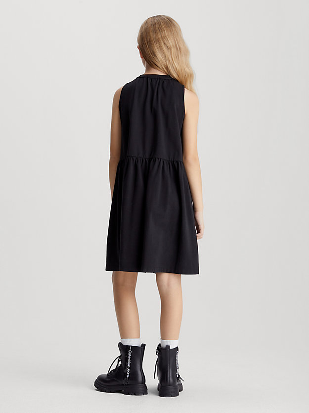 Vestido sem mangas em malha de algodão