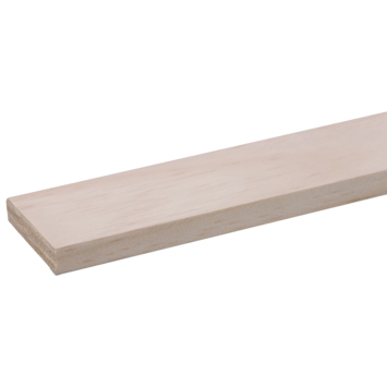 Lat grenen D-vorm 12,5x55 mm lengte 210 cm