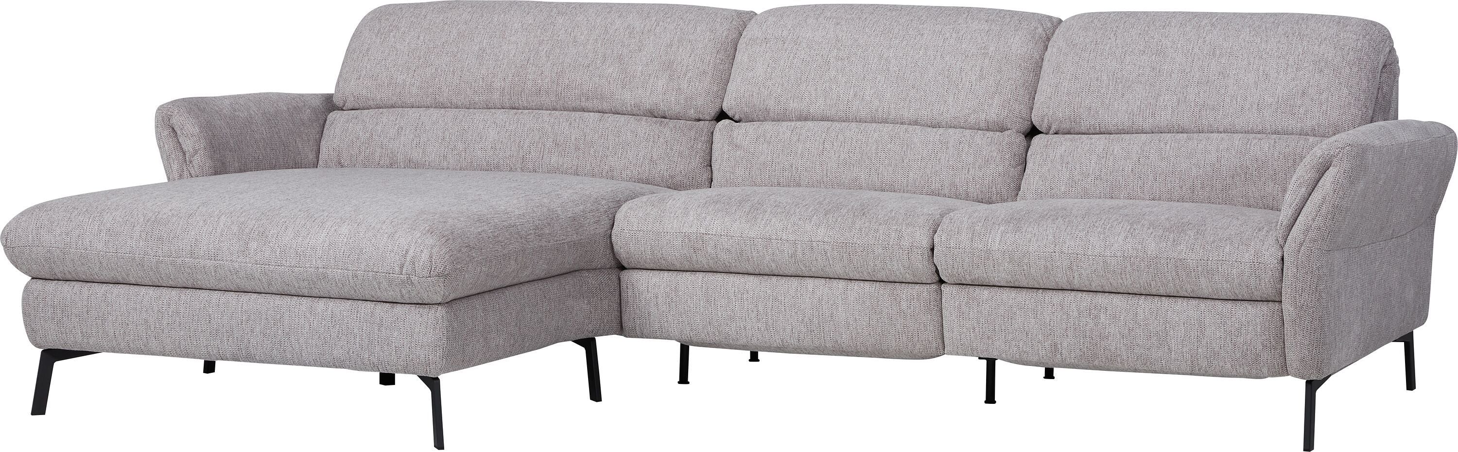 SEBO Ecksofa - Hellgrau / B: 284.0 cm x T: 161.0 cm x H: 84.0 cm