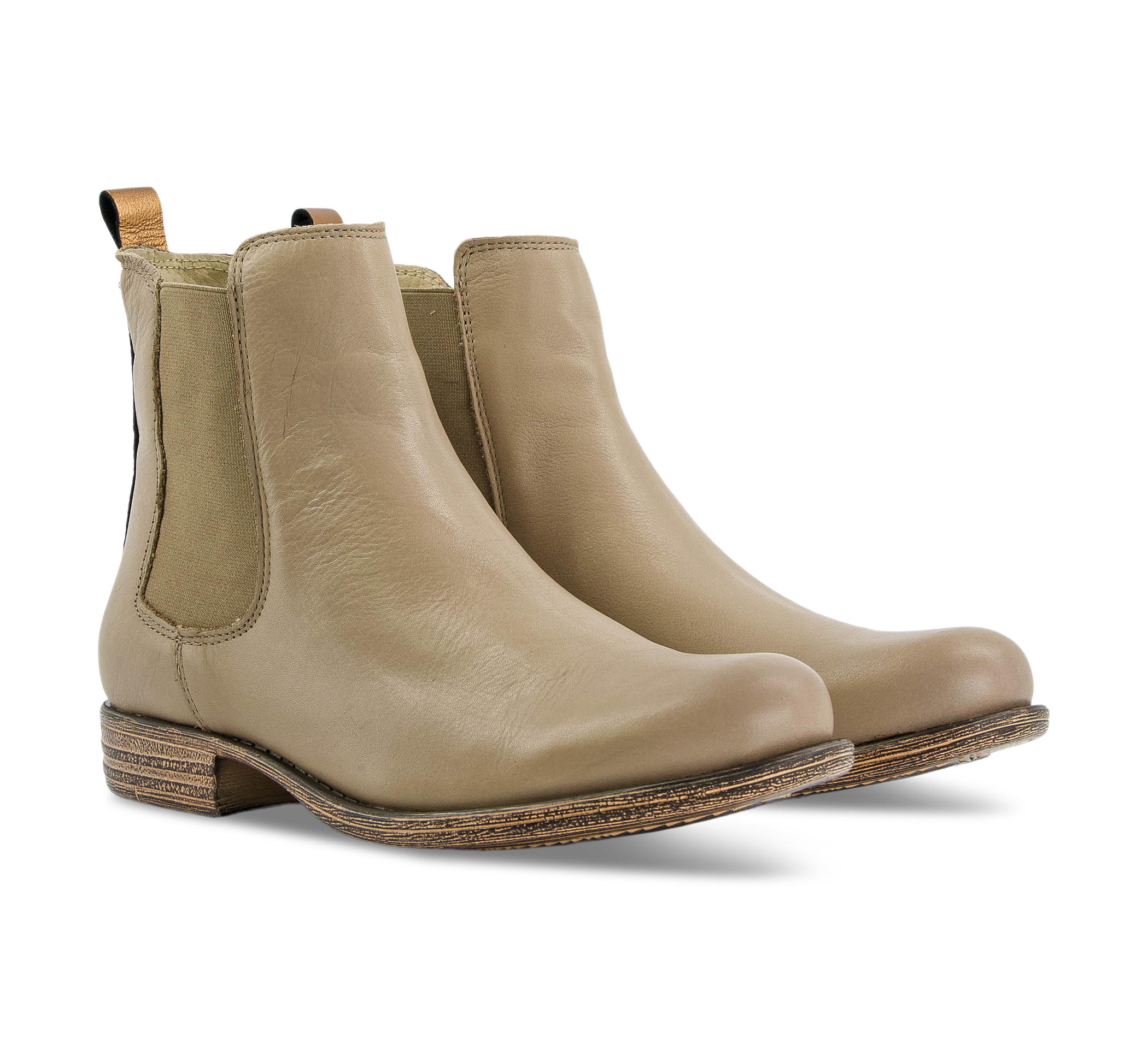 1874 by Walder Chelsea Boots beige/taupegrau