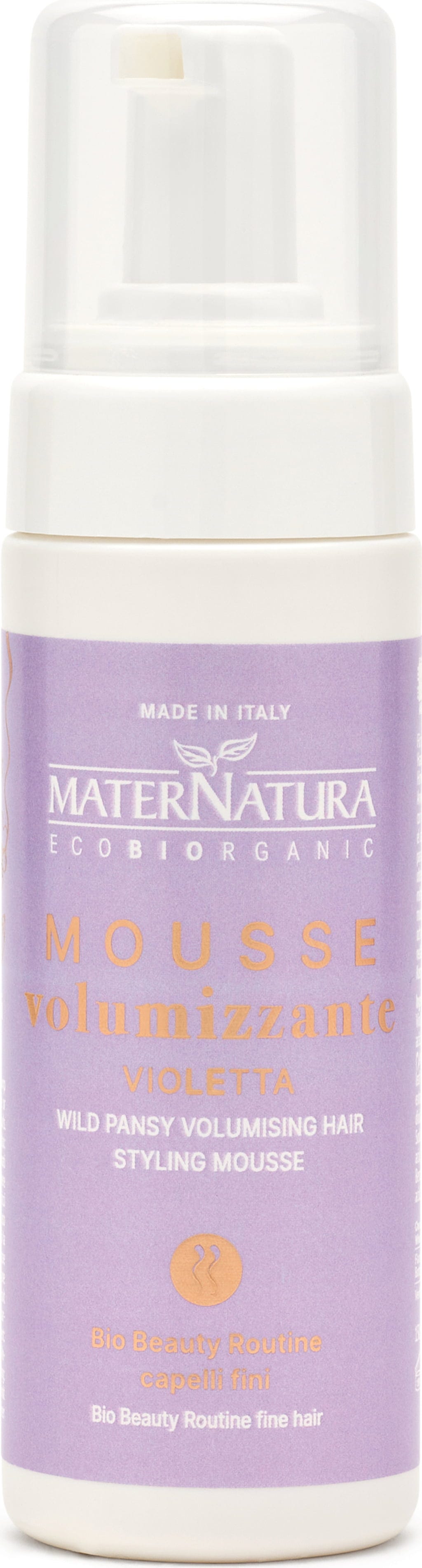 MaterNatura  Volumen-Mousse mit Ackerveilchen, 150 ml