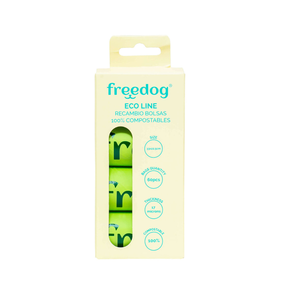 Sacos higiênicos compostáveis Freedog Eco Line para cães