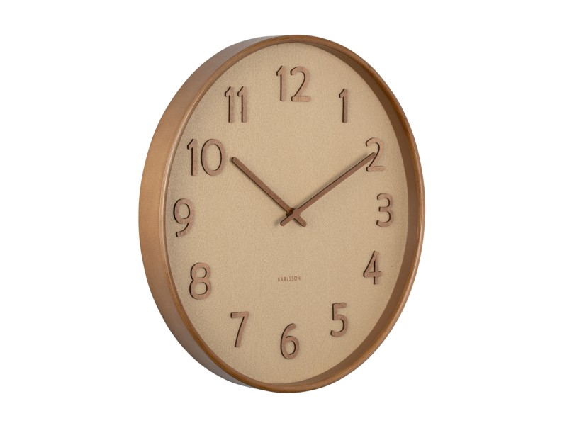 Wall clock Pure wood grain