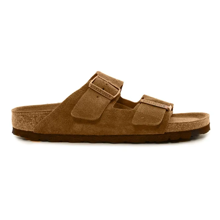 BIRKENSTOCK Sandales Arizona SFB Cuir Suède Chaussant Etroit  | Mink