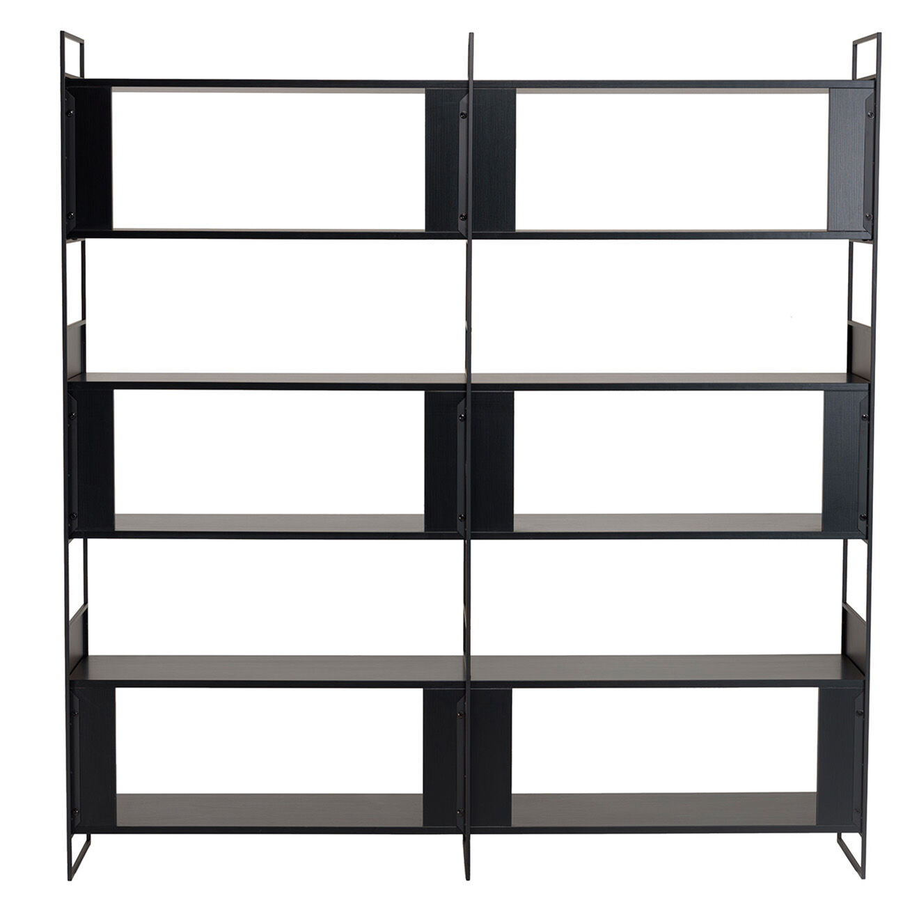 Macabane Étagère Daly noire - 180x35x190 cm