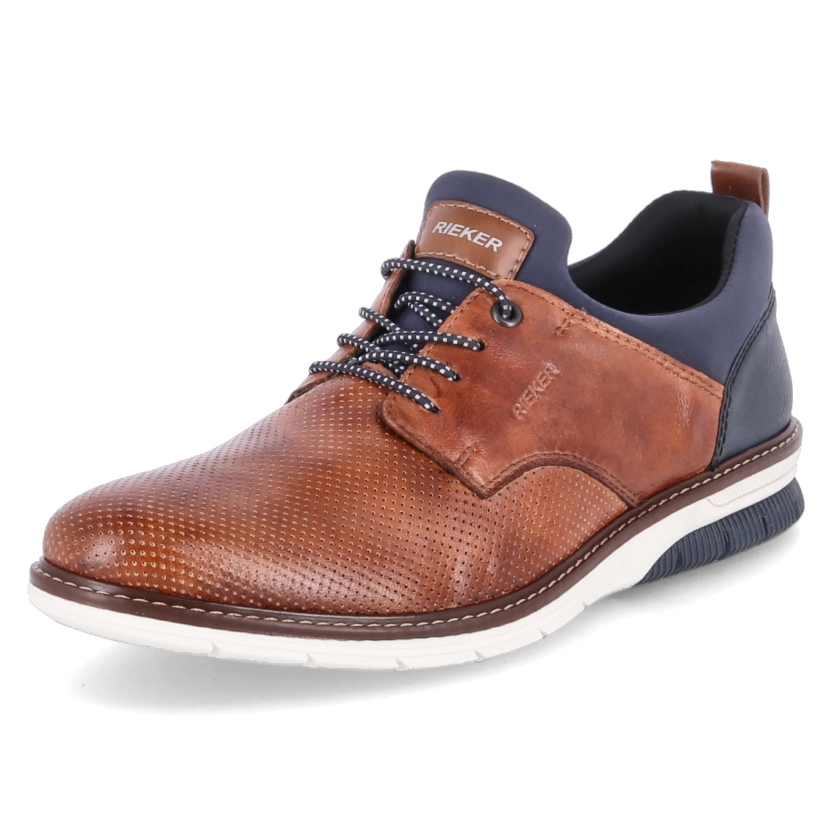RiekerHalbschuhe - nuss/lake/navy/amaretto
