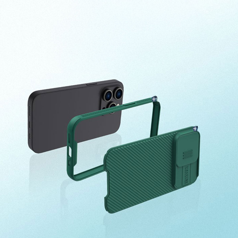 iPhone 14 Pro Schutz Hülle Cam-Slider Kameraschutz - Schwarz