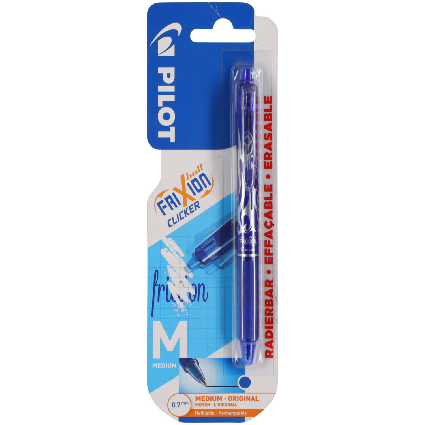 Pilot Frixion Clicker 0.7 blau Blister