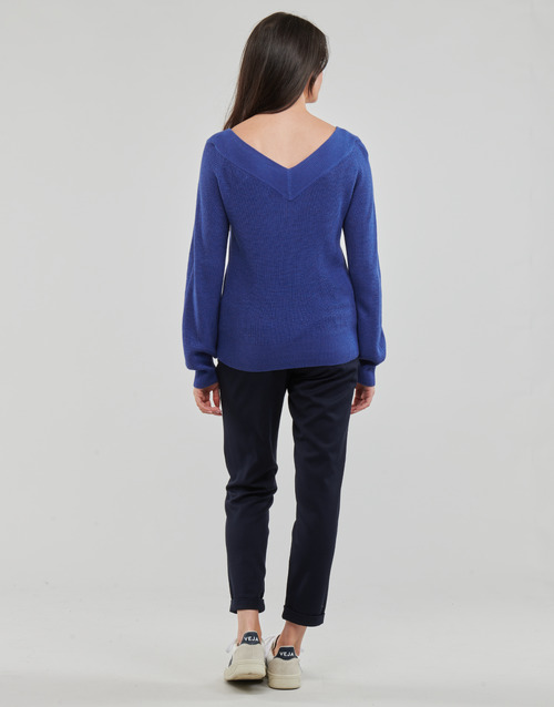 Vero Moda - VMNEWLEXSUN LS DOUBLE V-NCK - Bleu