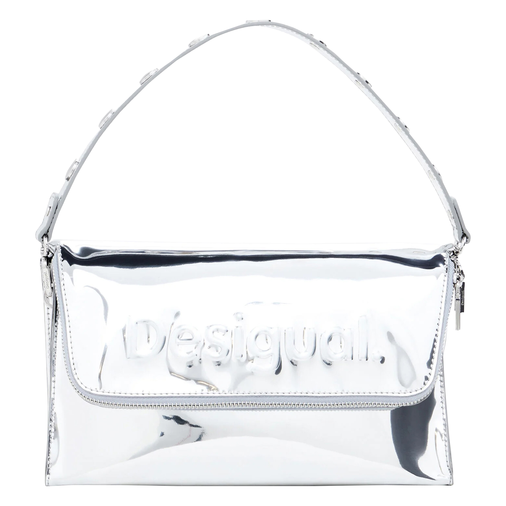 Sac bandoulière effet cuir à logo | Noir