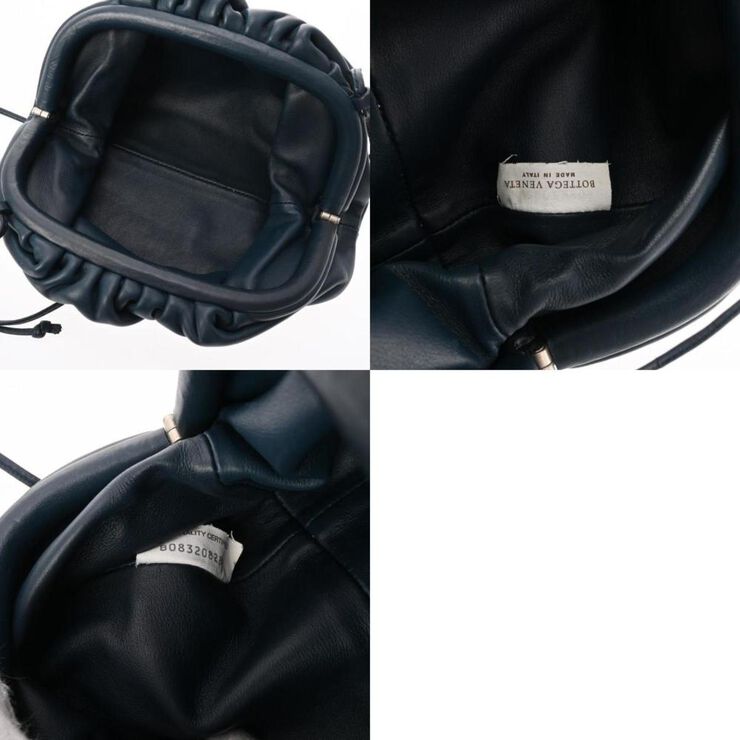 Bottega Veneta Vintage Bottega Veneta Pouches Navy