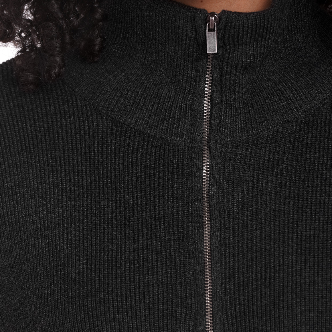 Gina Benotti Damen Strickjacke in Unifarben dunkelgrau