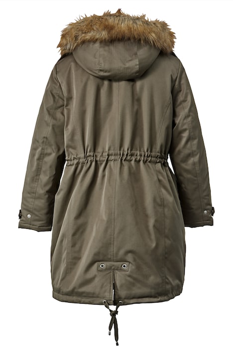 Parka, Straight Fit, Teddyfutter, Kapuze, 2-Wege-Zipper, Langarm