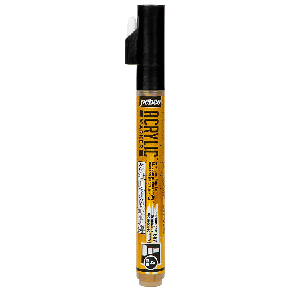 Marqueur peinture acrylique or précieux 4mm