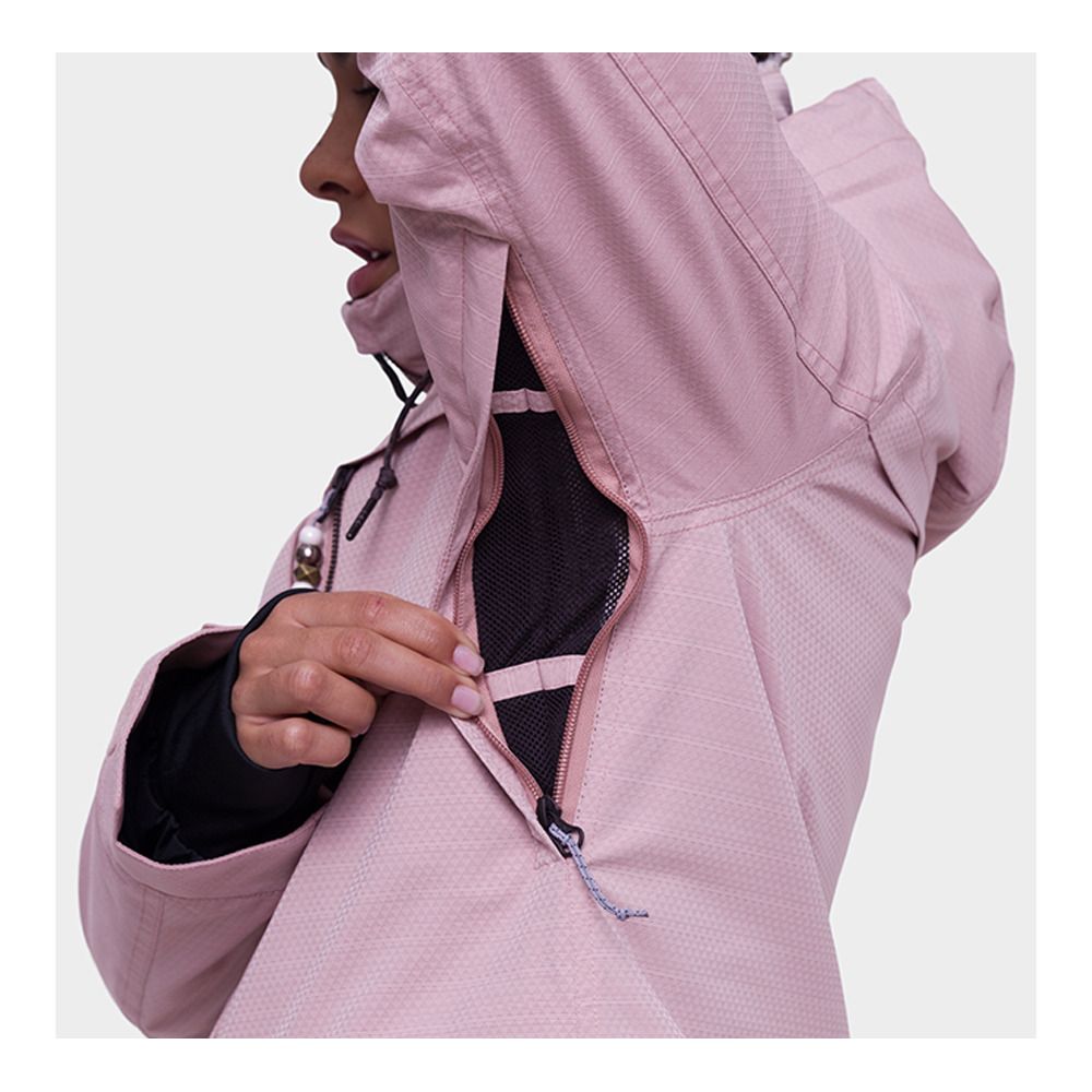 686 SPIRIT - Veste ski Femme dusty mauve jacquard
