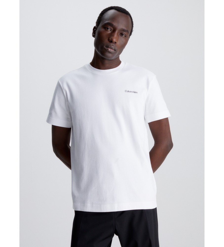 Camiseta Calvin Klein branca de algodão orgânico