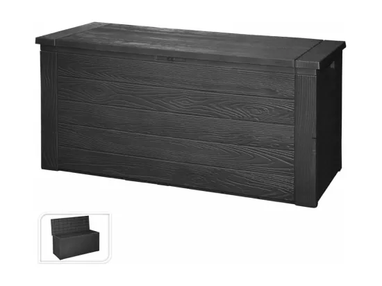 Prolenta Premium - Boîte de rangement de jardin 300 L Gris foncé