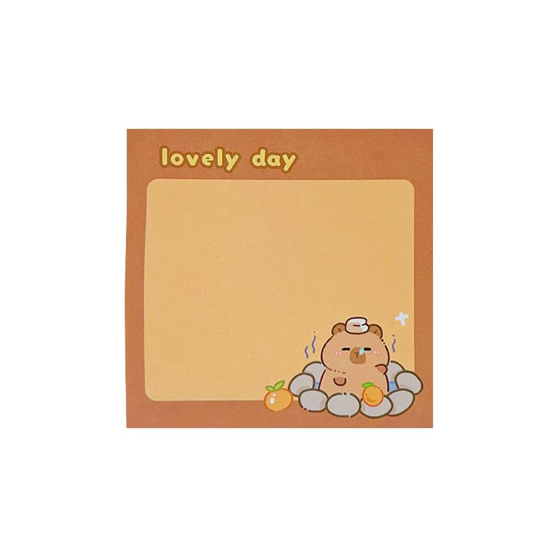 Radrabbit - Capybara Memo Pad (Diverse ontwerpen)