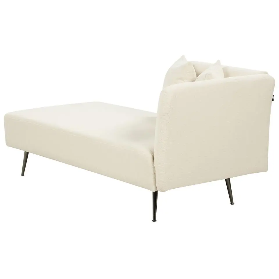 RIOM - Chaise longue - Wit - Rechterzijde - Bouclé