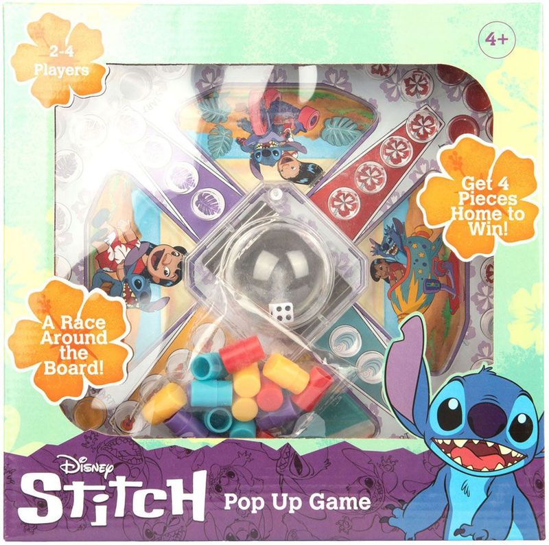 Lilo & Stitch Pop-Up Spel - Race rondom het bord voor 2-4 spelers vanaf 4 jaar