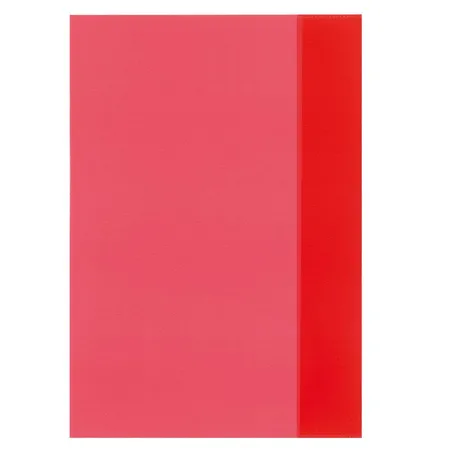 Herlitz Heftumschläge DIN A4, transparent rot, 10 Stück