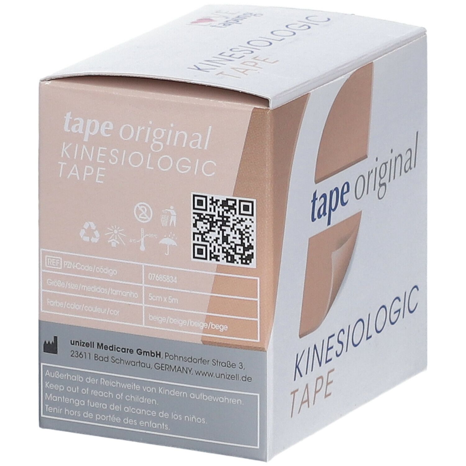 Kinesio tape original Kinesiologic Tape beige 5 cm x 5 m