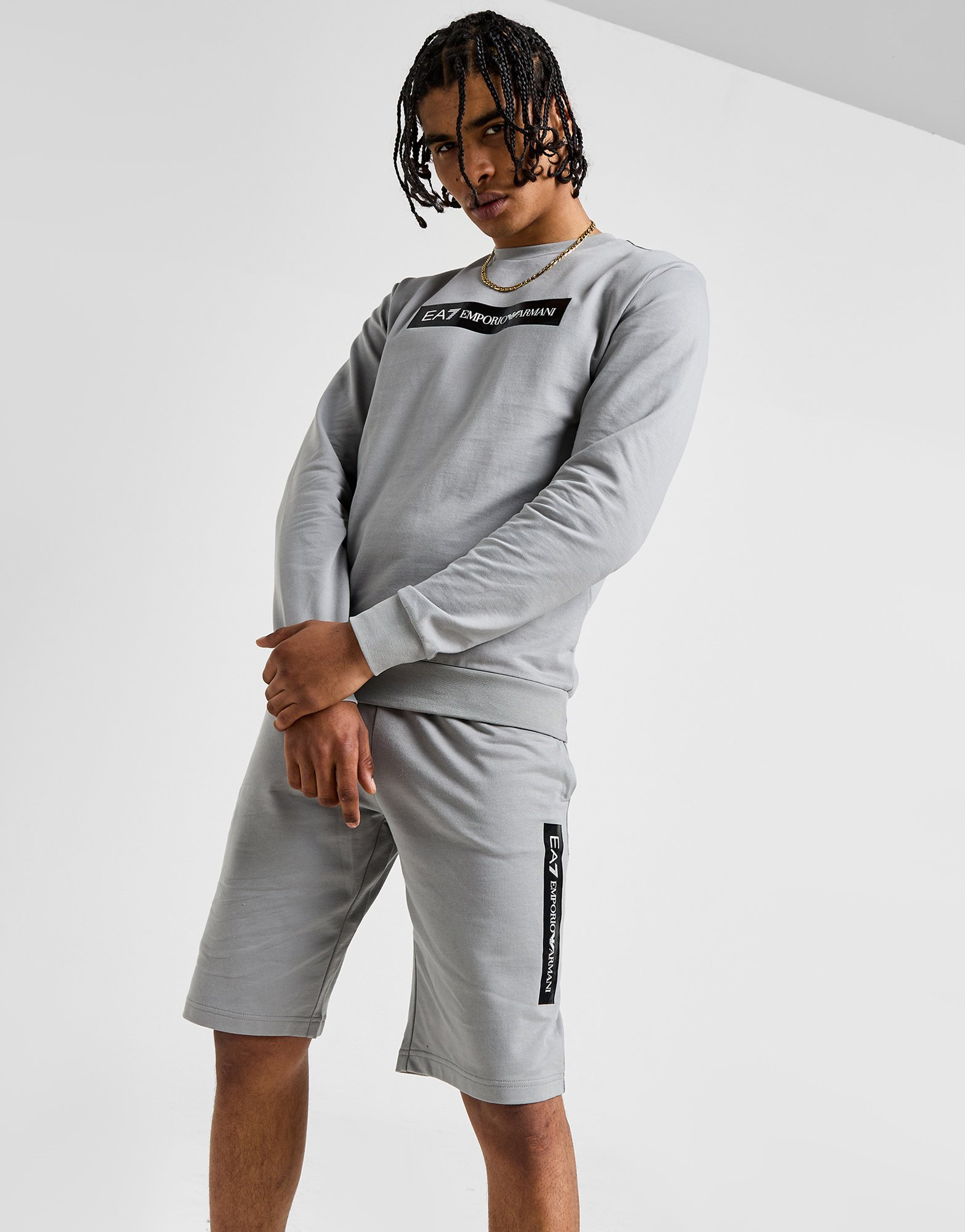 Emporio Armani EA7 Ensemble Sweat/Short Box Logo Homme