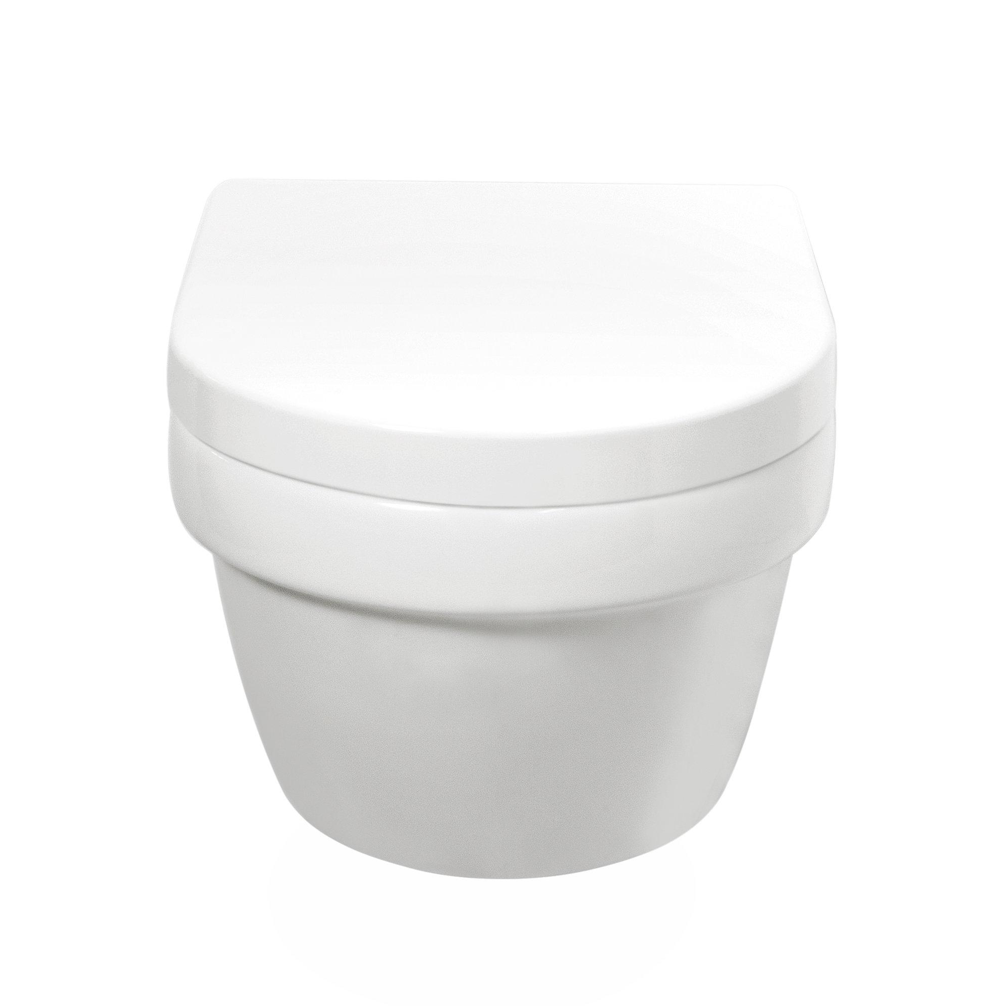 Villeroy & Boch Architectura toilet CeramicPlus ovaal met softclose zitting wit glans