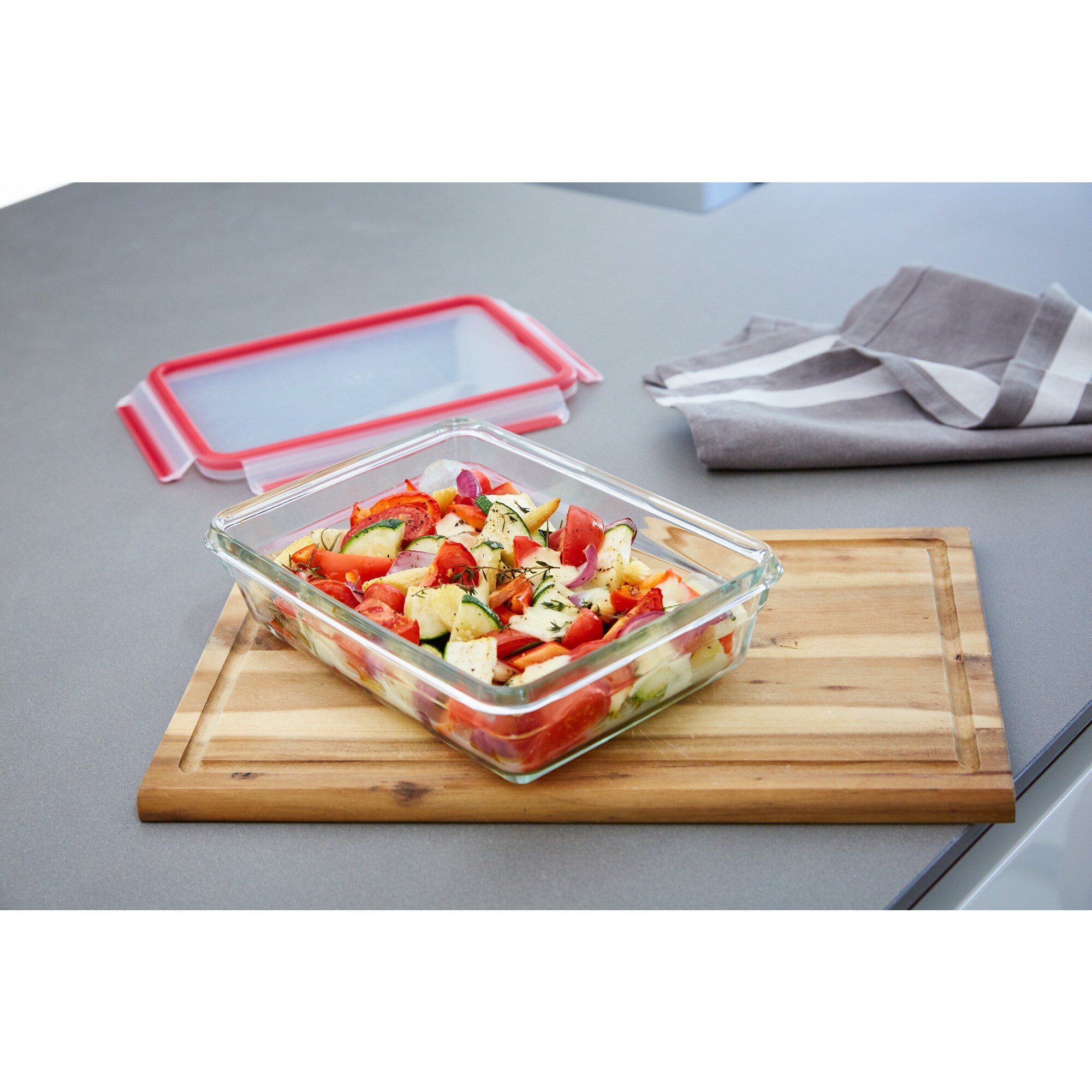 Emsa Dose CLIP & CLOSE Glas-Frischhaltedose 3,0 Liter