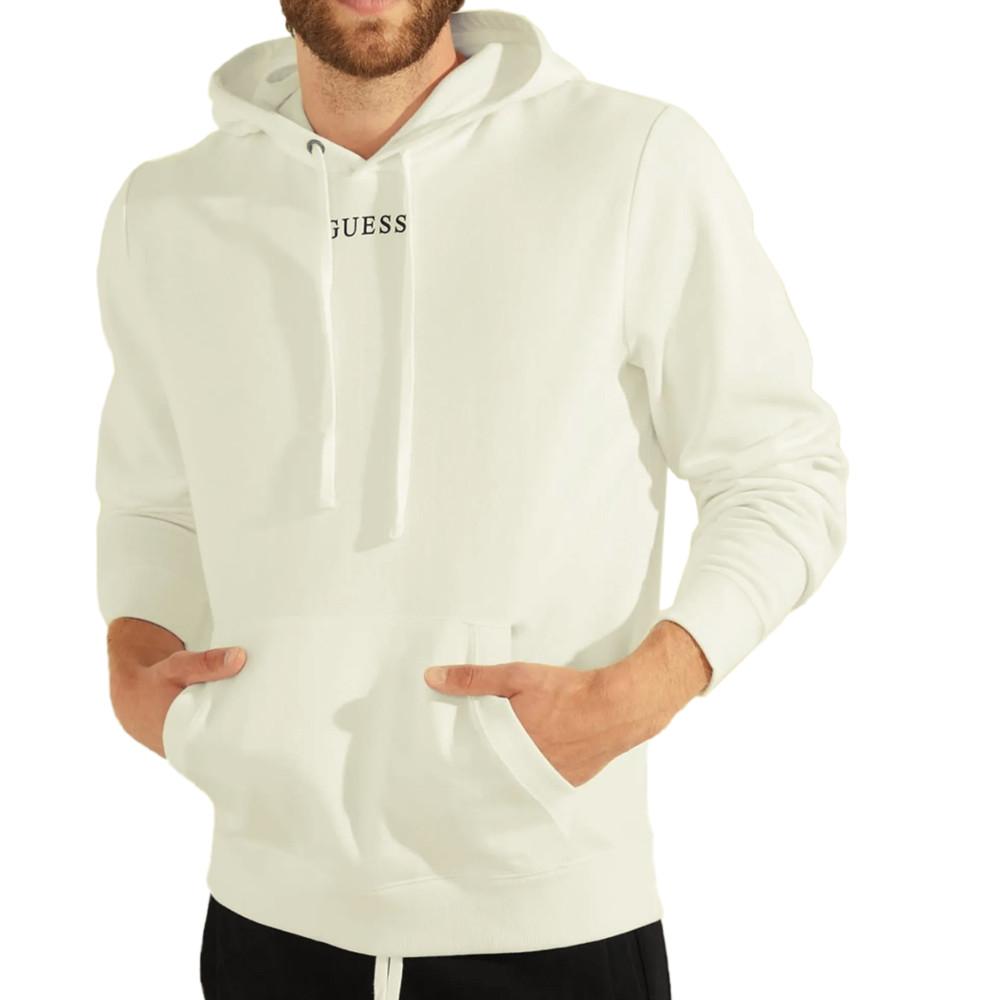 Guess Sweat à capuche Ecru Homme Guess Essential