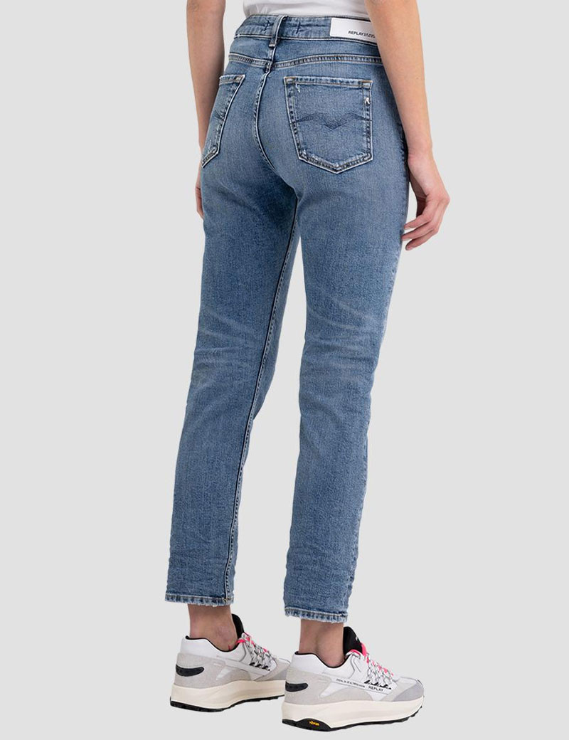 REPLAY JEAN FEMME MARTY BOYFIT BLEU MOYEN