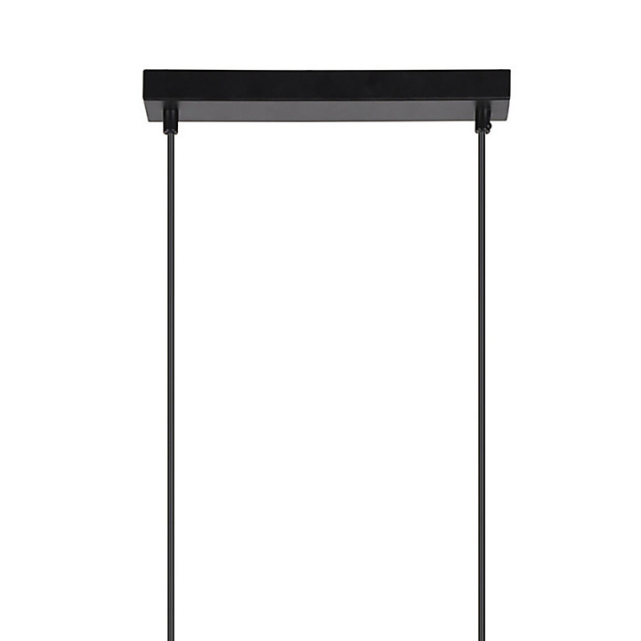 Monture Ibara Corep 2 lumières E27 IP20 noir l.30 x H.88,5 x p.5 cm