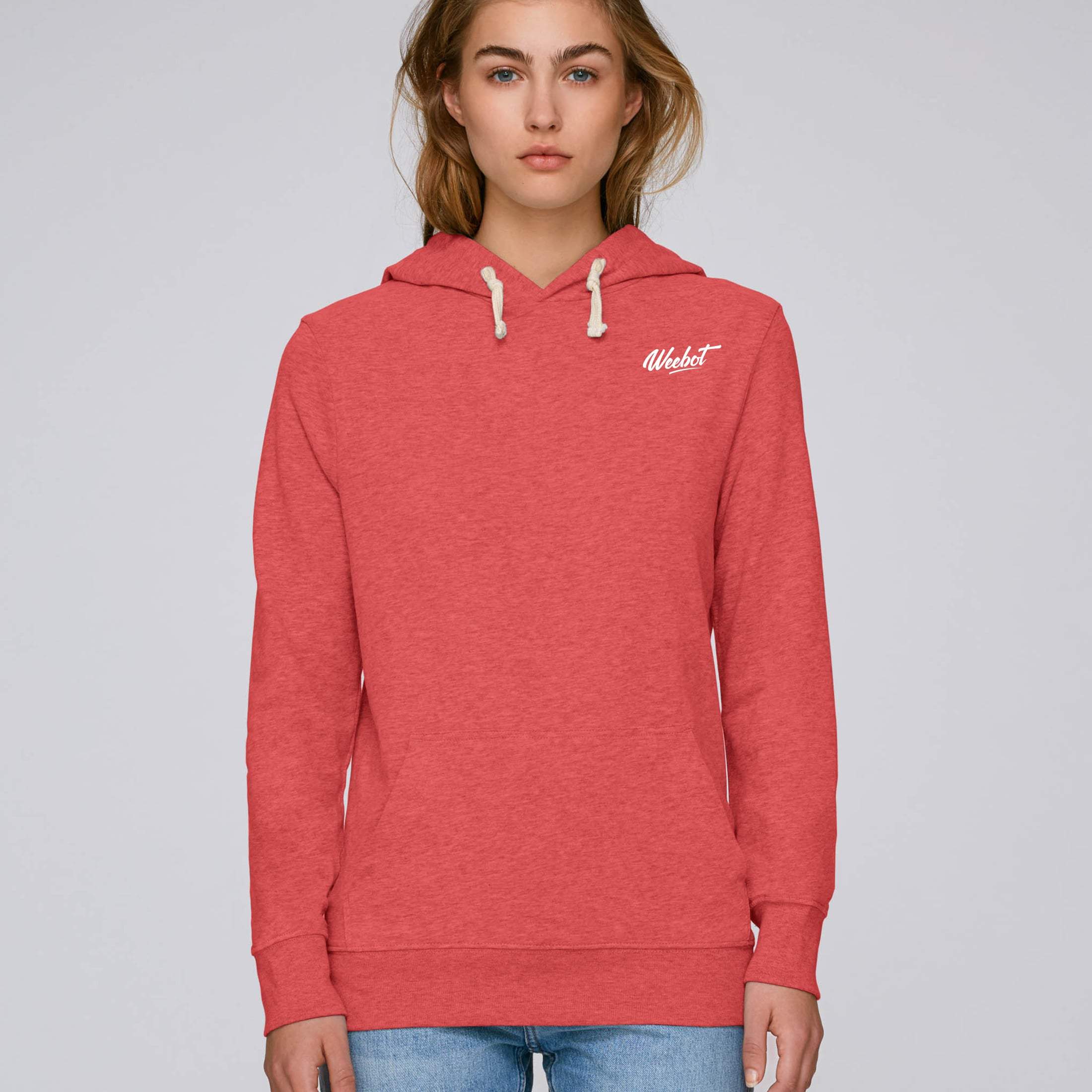 Sweat-Shirt à  Capuche Weebot SUEDE Rouge Logo