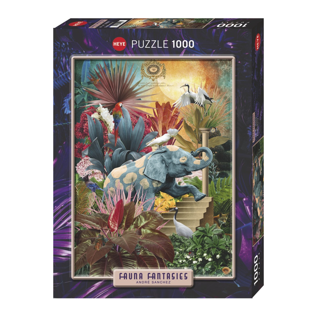 Puzzle - Fauna Fantasies Elephantaisy - 1000 Pièces