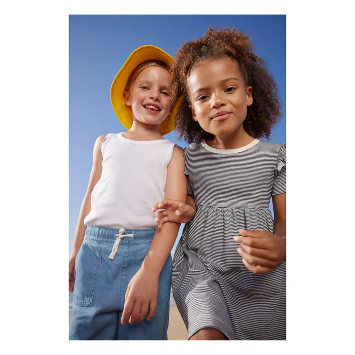 Petit Bateau Robe Moona Rayée | Bleu marine