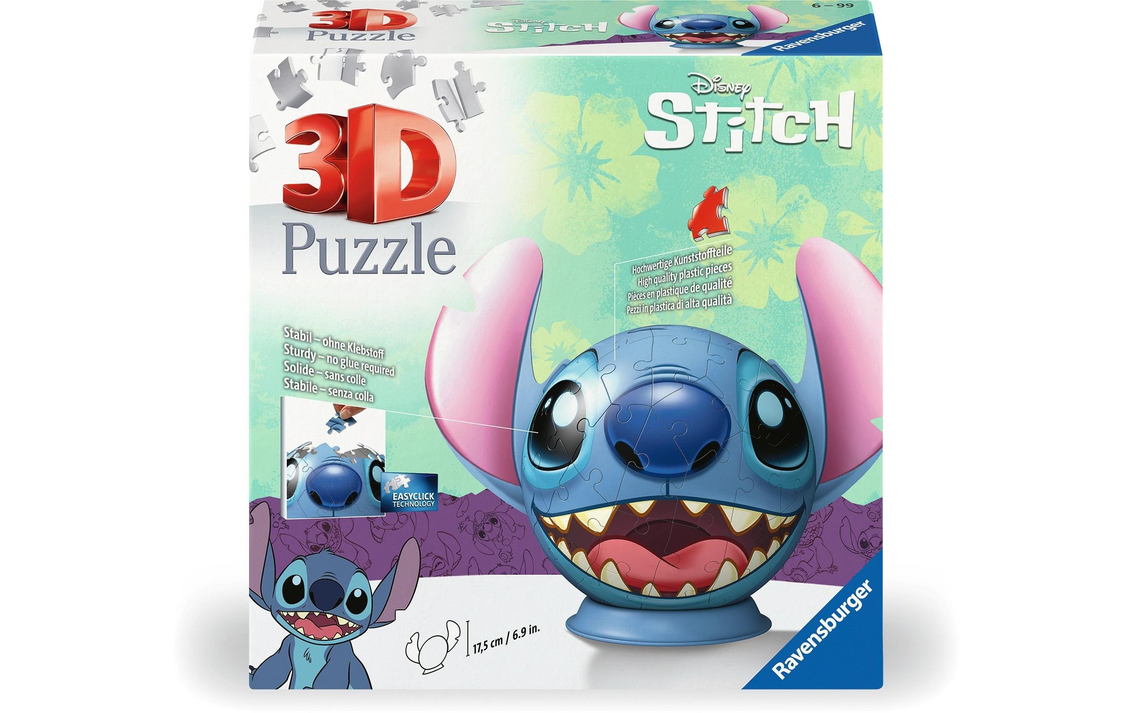 Ravensburger 3D-Puzzle »Stitch With Ears« 3D-Effekt