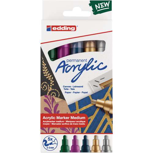edding® 5100 Acrylmarker 5er-Sets