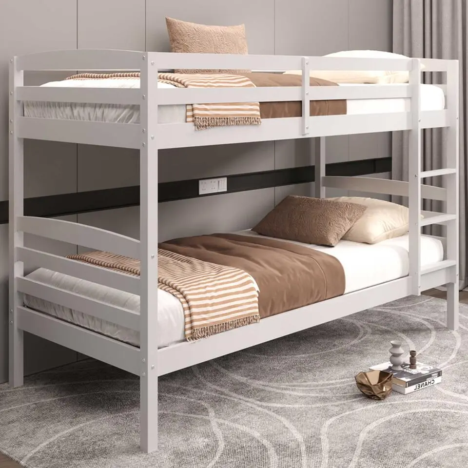 Rousseau Stapelbed Roy 90x200 - splitsbaar - wit grenen