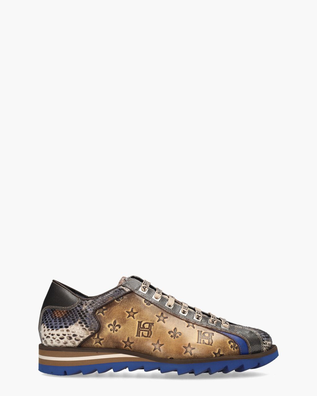 Harris 0818 Bruin/Blauw Herensneakers